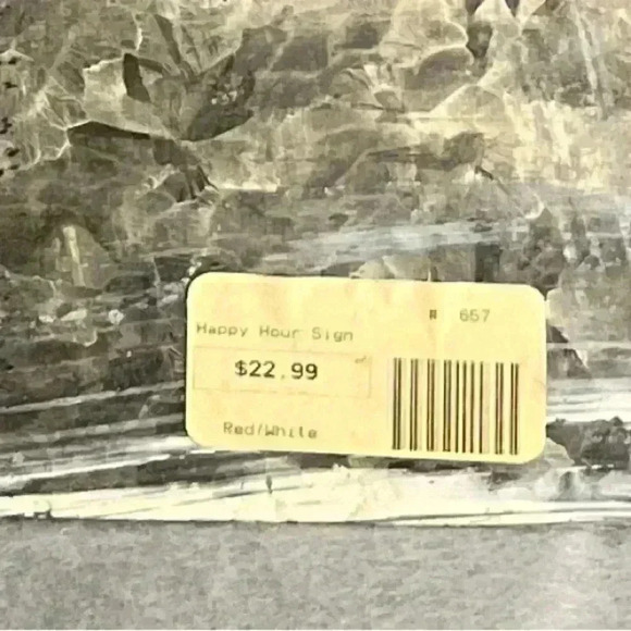 Recycled barn tin sign “Why Limit happy to an hour” Decor Man cave Fun - Picture 4 of 4